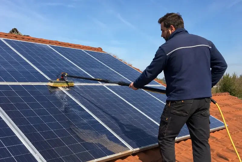 Nettoyage et entretien de panneaux solaires à Saint-Marcel-Bel-Accueil